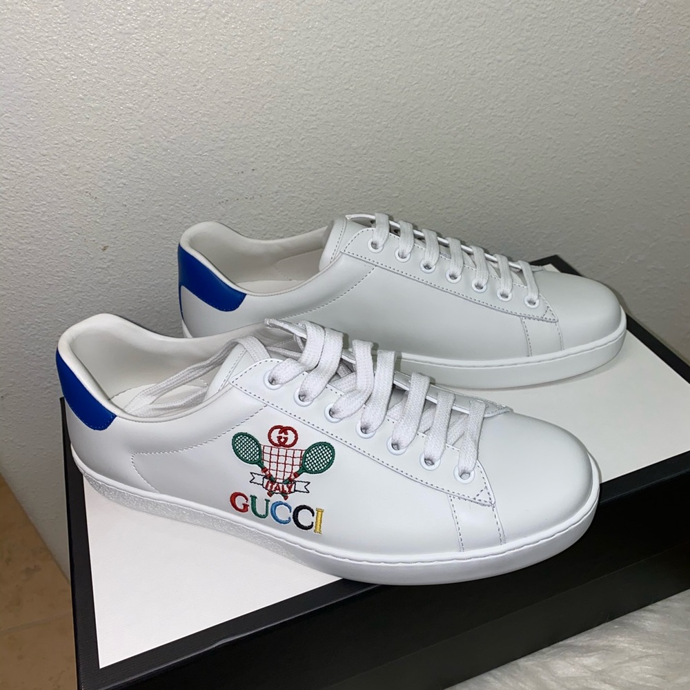 New💕Men’s Gucci Ace sneakers tennis logo - Picture 5 of 10